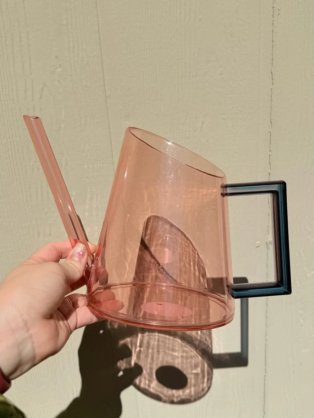 Target Pink Transparent Plastic watering can